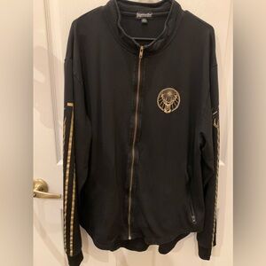 Jagermeister Zip Up Sweatshirt Track Jacket Black 2XL